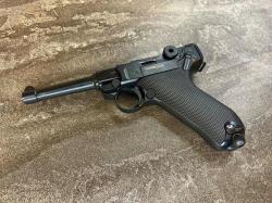 Пневматический пистолет Gletcher Parabellum Luger P.08 4,5 мм (Глетчер Парабеллум, блоубэк, б/у)