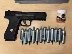 Пневматический пистолет Glock 17 (Borner)