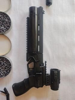 Пневматический пистолет Krugergun Корсар 5.5 мм (240 мм, D42, с манометром редуктор)
