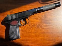 Пневматический пистолет MP-654К, Пряморамочный, 1954 год. 32 серия. Baikal