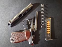 Пневматический пистолет MP-654К, Пряморамочный, 1954 год. 32 серия. Baikal