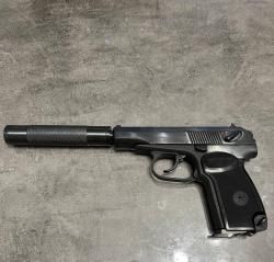 Пневматический пистолет MP654K 2024г. Тюнинг