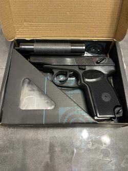 Пневматический пистолет MP654K 2024г. Тюнинг