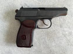 Пневматический пистолет MP-654К, Пряморамочный, 1954 год.  32 серия. Baikal 