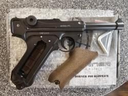 Пневматический пистолет новый Borner (Gletcher) P08 Luger Parabellum