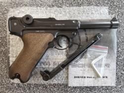 Пневматический пистолет новый Borner (Gletcher) P08 Luger Parabellum