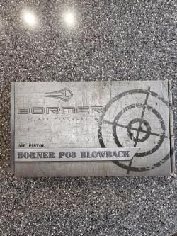 Пневматический пистолет новый Borner (Gletcher) P08 Luger Parabellum