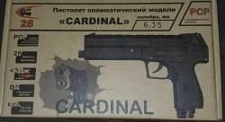 Пневматический пистолет от А+А Cardinal (кардинал) 6,35
