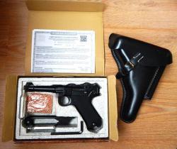 Пневматический пистолет Umarex, P.08(Parabellum) blowback. В идеале. Редкость. Комплект.