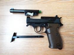 Пневматический пистолет Umarex Walther P38 4.5 мм, новый, с комплектом. Blow Back.