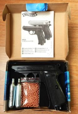 Пневматический пистолет Umarex, Walther PPK/S. Blowback. С комплектом. 