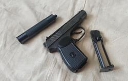 Пневматический ПМ МР-654 гладкий стволик и удлинитель 