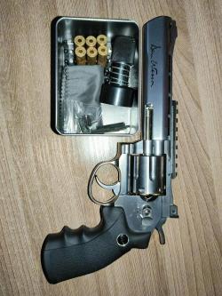 Пневматический револьвер ASG Dan Wesson 6” Silver