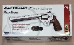 Пневматический револьвер ASG Dan Wesson 8 Silver