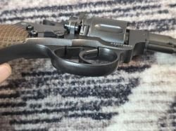 Пневматический револьвер Borner NGT-P Black кал. 4,5 мм, пулевой (Наган), металл