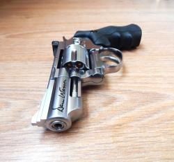 Пневматический револьвер Dan Wesson 2.5 silver. ASG. С комплектом. В идеале. Красавец!!!