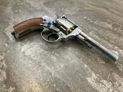 Пневматический револьвер Gletcher Nagan NGT (F) Silver (Наган, шарики BB) 4.5 мм б/у