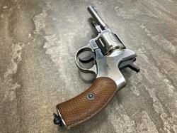 Пневматический револьвер Gletcher Nagan NGT (F) Silver (Наган, шарики BB) 4.5 мм б/у