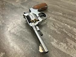 Пневматический револьвер Gletcher Nagan NGT (F) Silver (Наган, шарики BB) 4.5 мм б/у