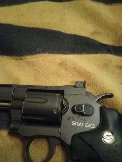 Пневматический револьвер Gletcher SW B8 4.5 мм (Smith & Wesson