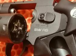 Пневматический револьвер Gletcher SW R6, пулевой.