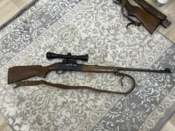 Полуавтомат Anshuts-525 в калибре 22LR. Два магазина, оптика ВОМЗ, чехол.