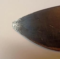 Поврежденный Кукри Cold Steel (35 LTC) из стали Carbon V