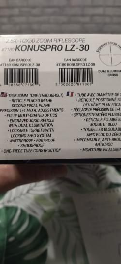 Прицел 2,5-10/50 Конус PRO LZ-30