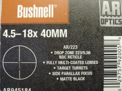 Прицел BUSHNELL AR OPTICS 4.5-18X40 DROPZONE-223 AR945184