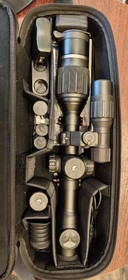 Прицел цифровой день-ночь Pulsar Digex N455 c быстросъемными кольцами Leupold QRW