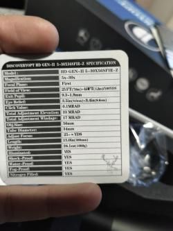 Прицел Discovery HD 5-30 с моноблоком