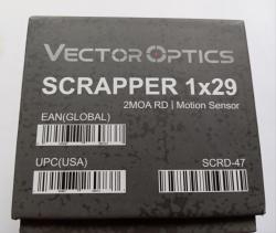 Прицел коллиматорный Vector Optics Scrapper 1x29, 2MOA