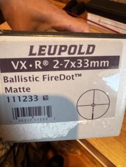 Прицел leupold WX-R 2-7*33 ballistic firedot Matte