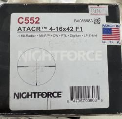 Прицел Nightforce ATACR 4-16x42 F1 Mil-R C552
