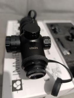 Прицел оптический Immersive Optics 10х24 MDE (Mildot Extended)