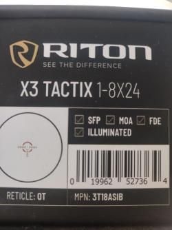 Прицел Riton X3 Tactix 1-8x24 SFP