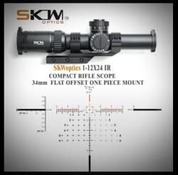 Прицел SKWoptics 1-12x26 iRSFd.34mm 