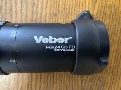 Прицел Veber Wolf 1-6x24 GB FD Загонник