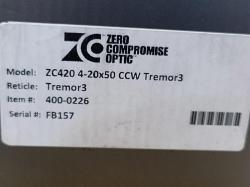 Прицел Zero Compromise 4-20x50 CCW Tremor3