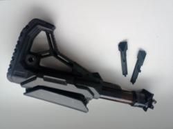 Приклад FAb defense GL-core с трубой и адаптером LAC и щекой.