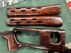 Приклад с накладками для СВД ,фанера, оригинал СССР