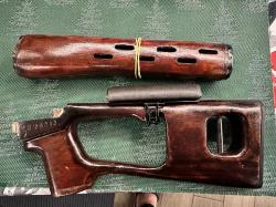 Приклад с накладками для СВД ,фанера, оригинал СССР