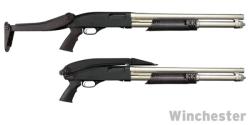 Приклад складной для Mossberg 500, Remington 870 и Winchester 1300 - ATI MTF4900 (черный)