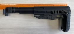 Приклад DLG Tactical  + труба, переходник Hartman складной телескопический для АК и Сайга