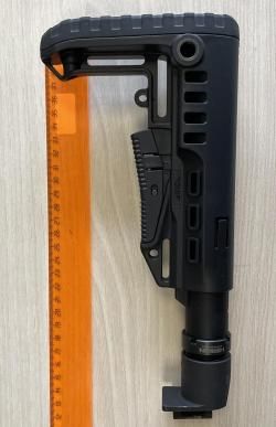 Приклад DLG Tactical  + труба, переходник Hartman складной телескопический для АК и Сайга