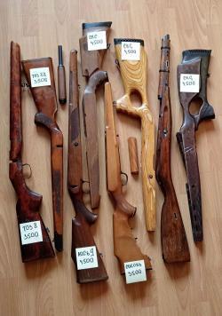 Ложе: Тоз 8, ТОЗ 78, ЛОСЬ 9, СКС, КО 44, ТОЗ 106, Мц 20 01, ТОЗ 17, Приклад и цевьё Fabarm