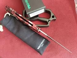 Pro-Tech Godfather Automatic Knife Crimson Tiger Anodized (4" Satin)921-Satin CTC