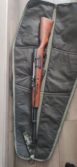 Продам карабин СКС-О (7,62х39), № 13П 4177 — с боковым кронштейном, кучность 5 см / 100 м