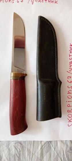 Продам нож с клинком от Бирюкова. Томск. 6500р.
