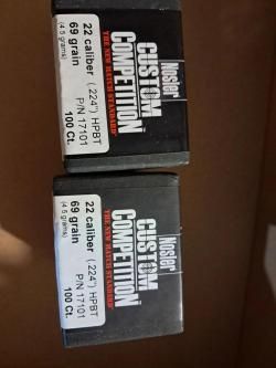 Продам пули NOSLER .22 caliber 69 grain 267 шт по 100р.